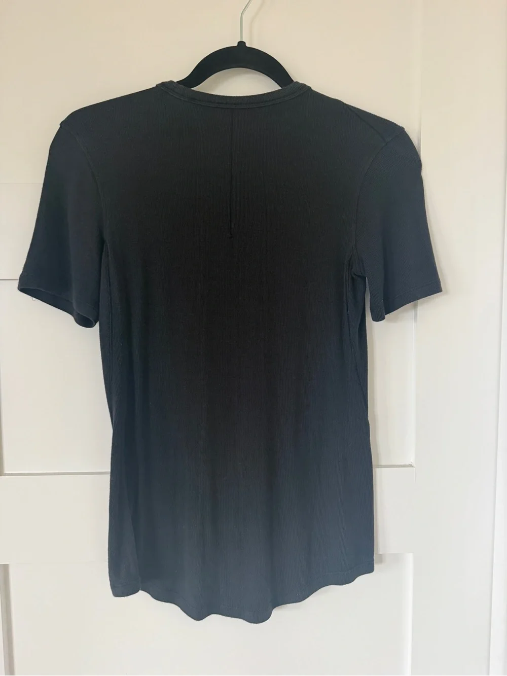 Lululemon Hold Tight Black Ribbed Short Sleeve Shirt Women’s